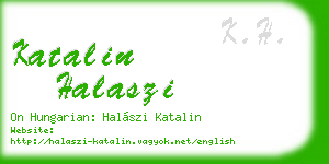 katalin halaszi business card